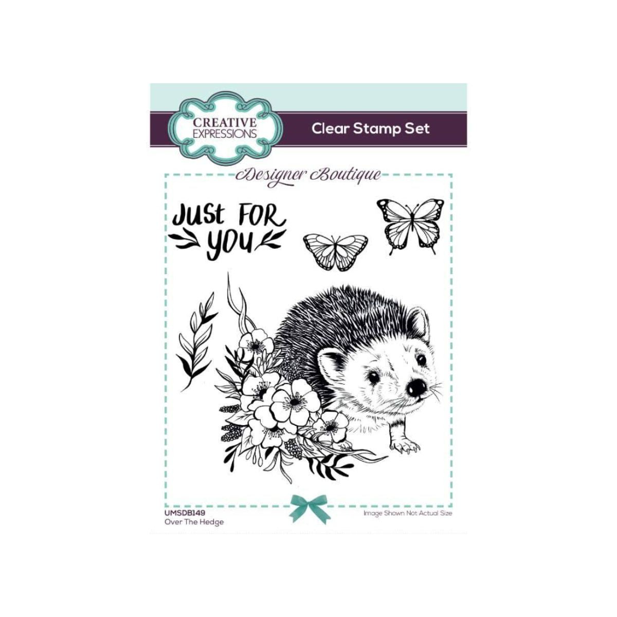 Designer Boutique Over the Hedge Hedgehog Clear Stamp Set