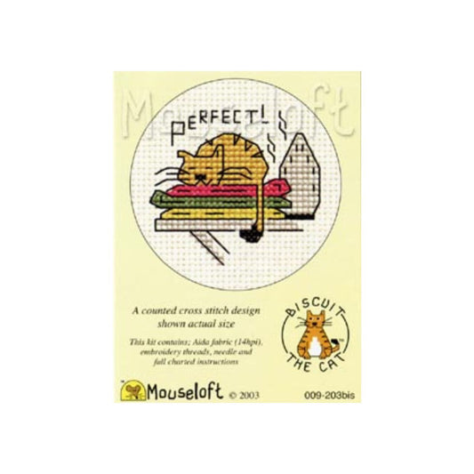Perfect! Biscuit the Cat Mini Cross Stitch Kit