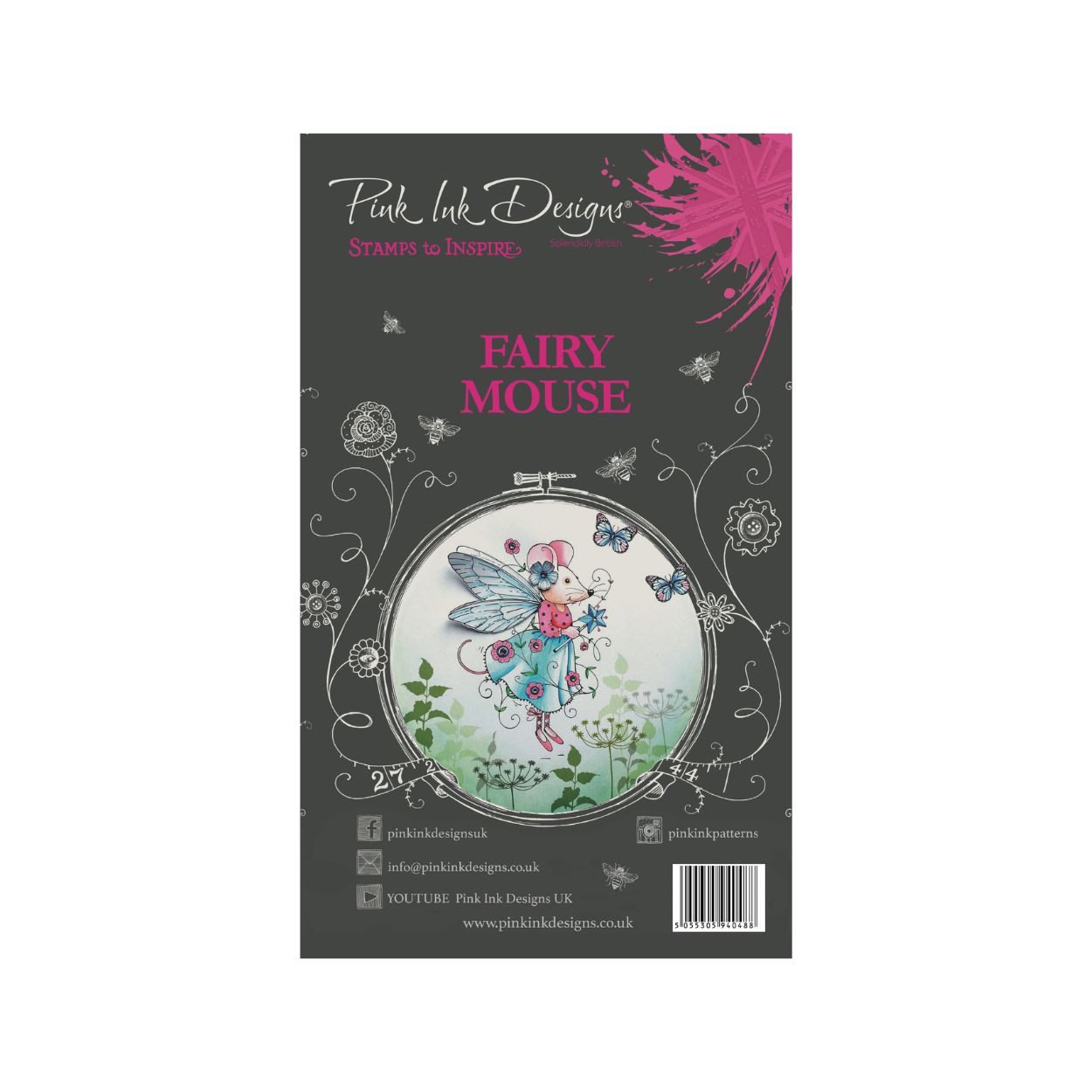 Pink Ink Designs Fairy Mouse Clear Stamp Set