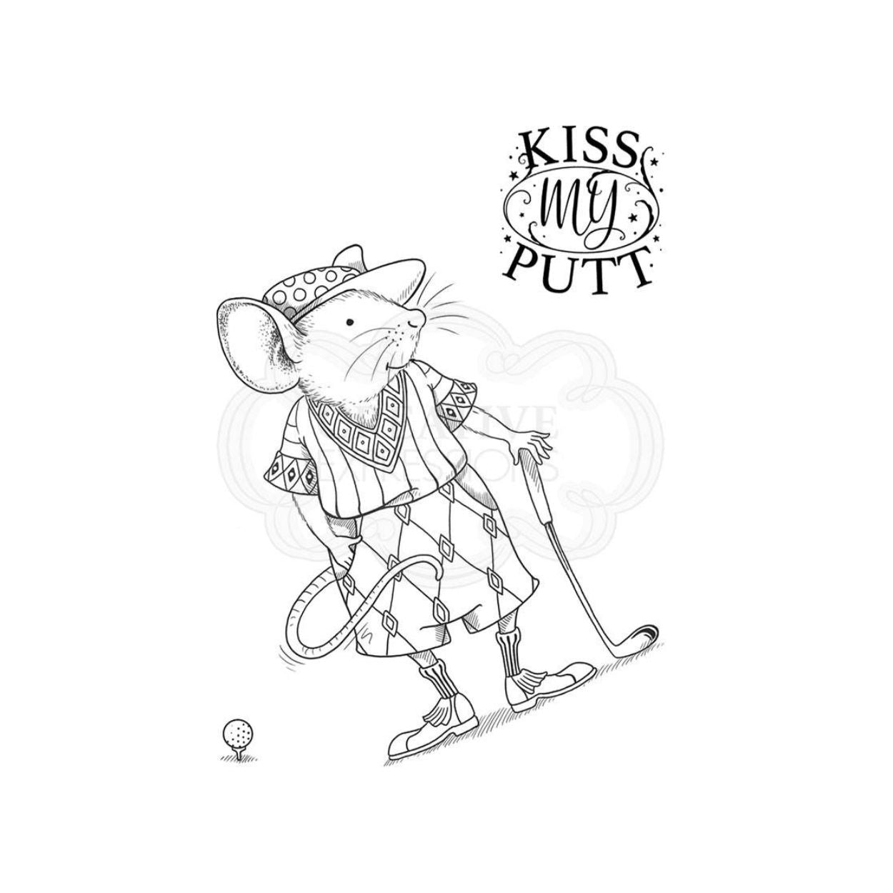 Pink Ink Designs Golf Mouse Clear Stamp Set