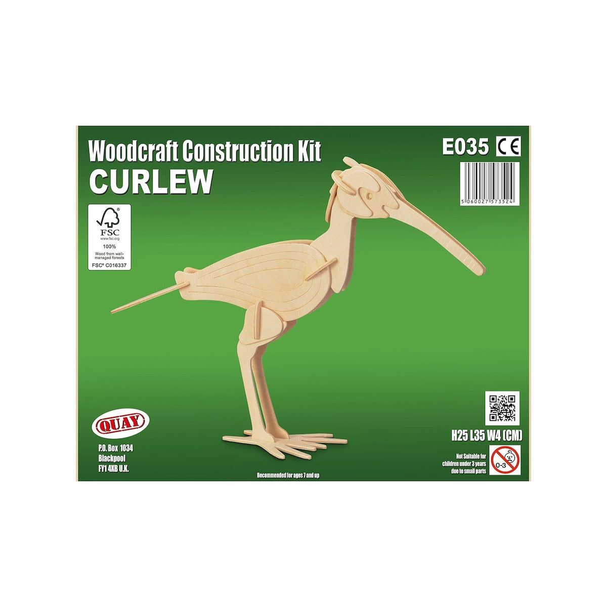 Quay Curlew Woodcraft Construction Kit