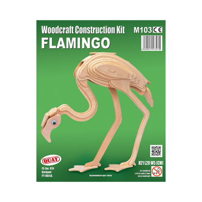 Quay Flamingo Woodcraft Construction Kit