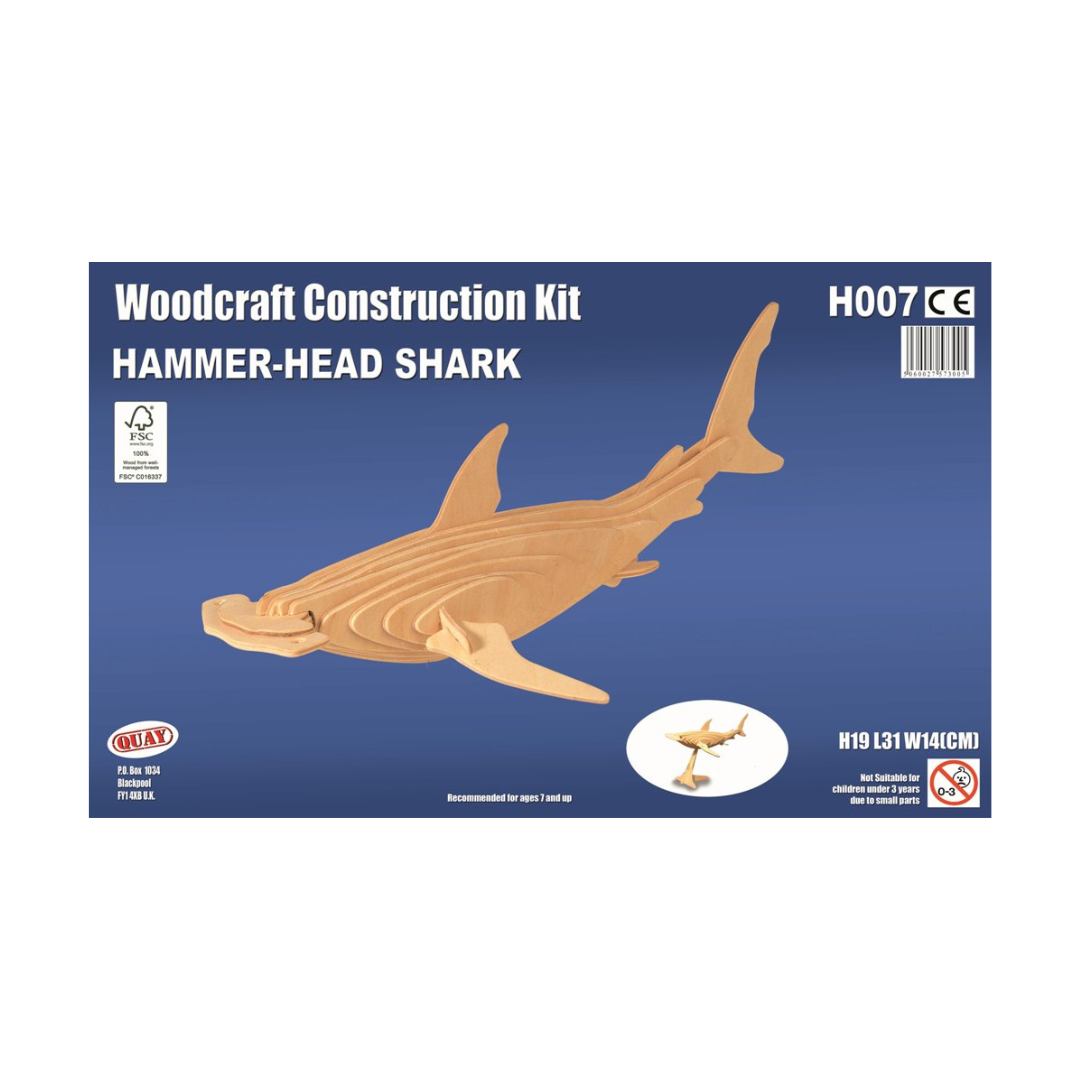 Quay Hammerhead Shark Woodcraft Construction Kit