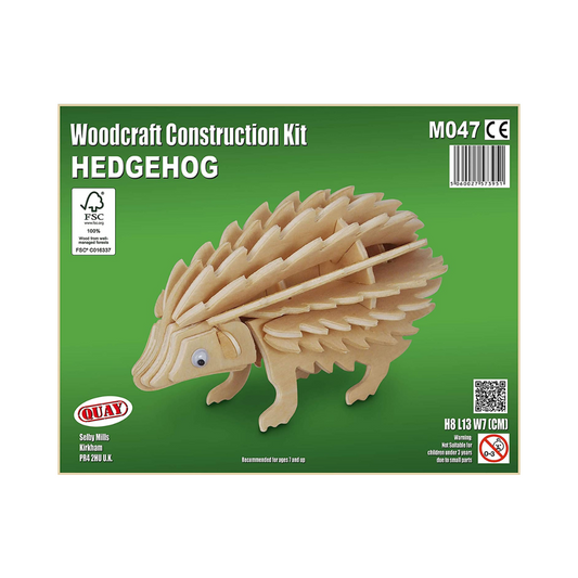 Quay Hedgehog Woodcraft Construction Kit