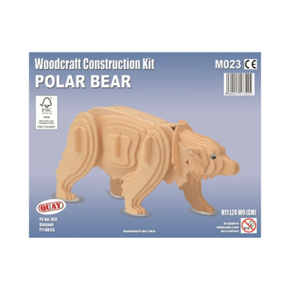 Quay Polar Bear Woodcraft Construction Kit