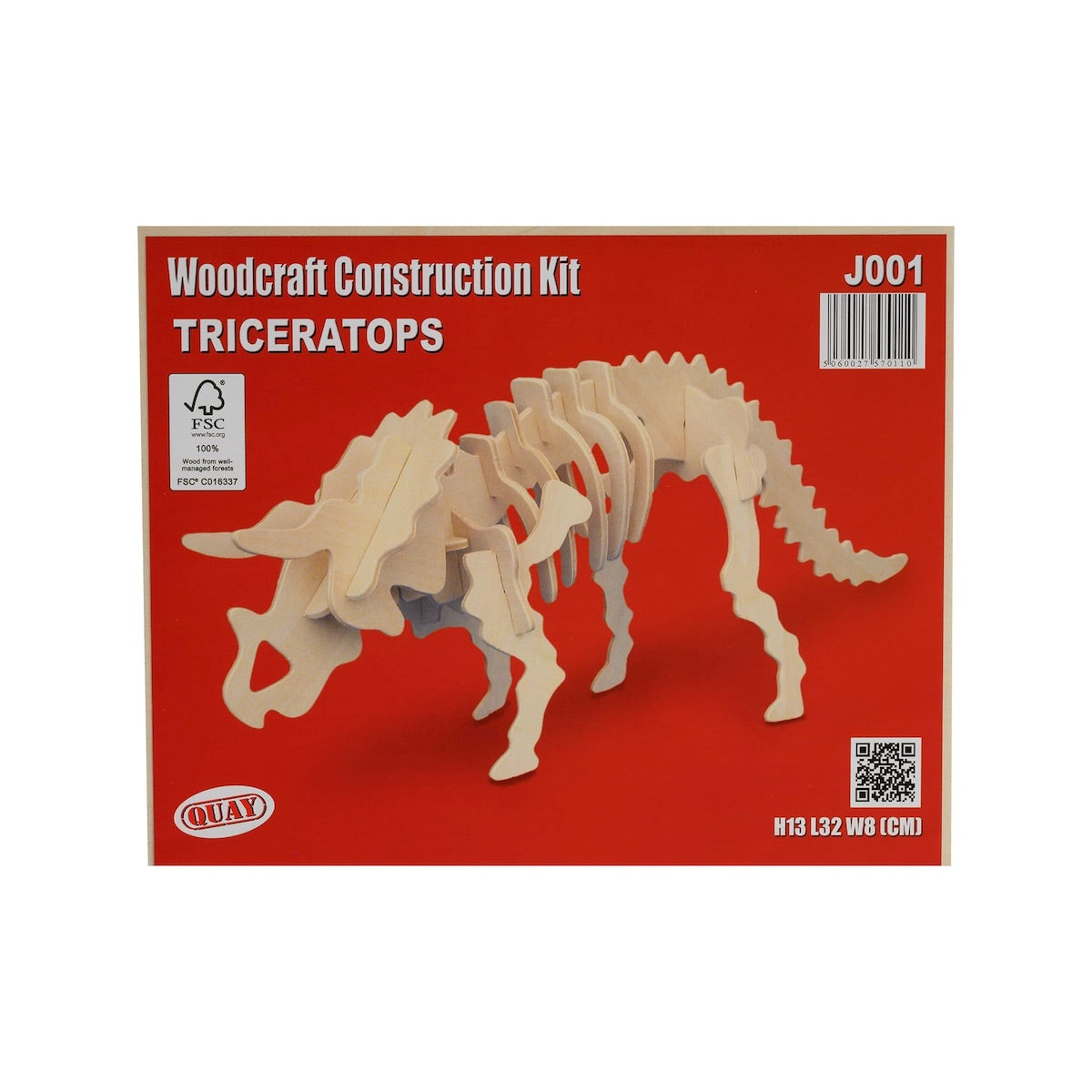 Quay Triceratops Woodcraft Construction Kit