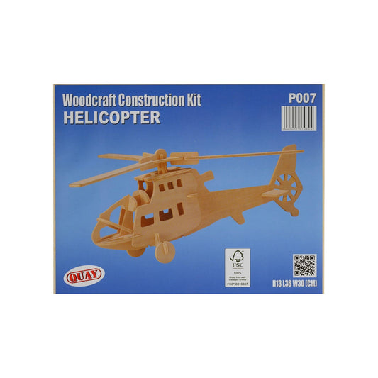 Helicopter woodcraft construction kit from Quay