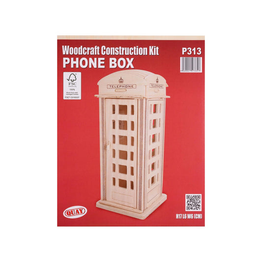 Phone box woodcraft construction kit from Quay