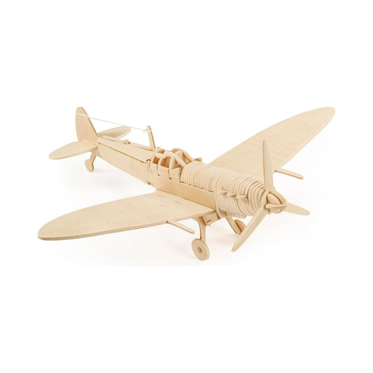 Spitfire wooden model built from Quay woodcraft construction kit