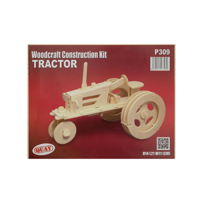 Tractor woodcraft construction kit from Quay