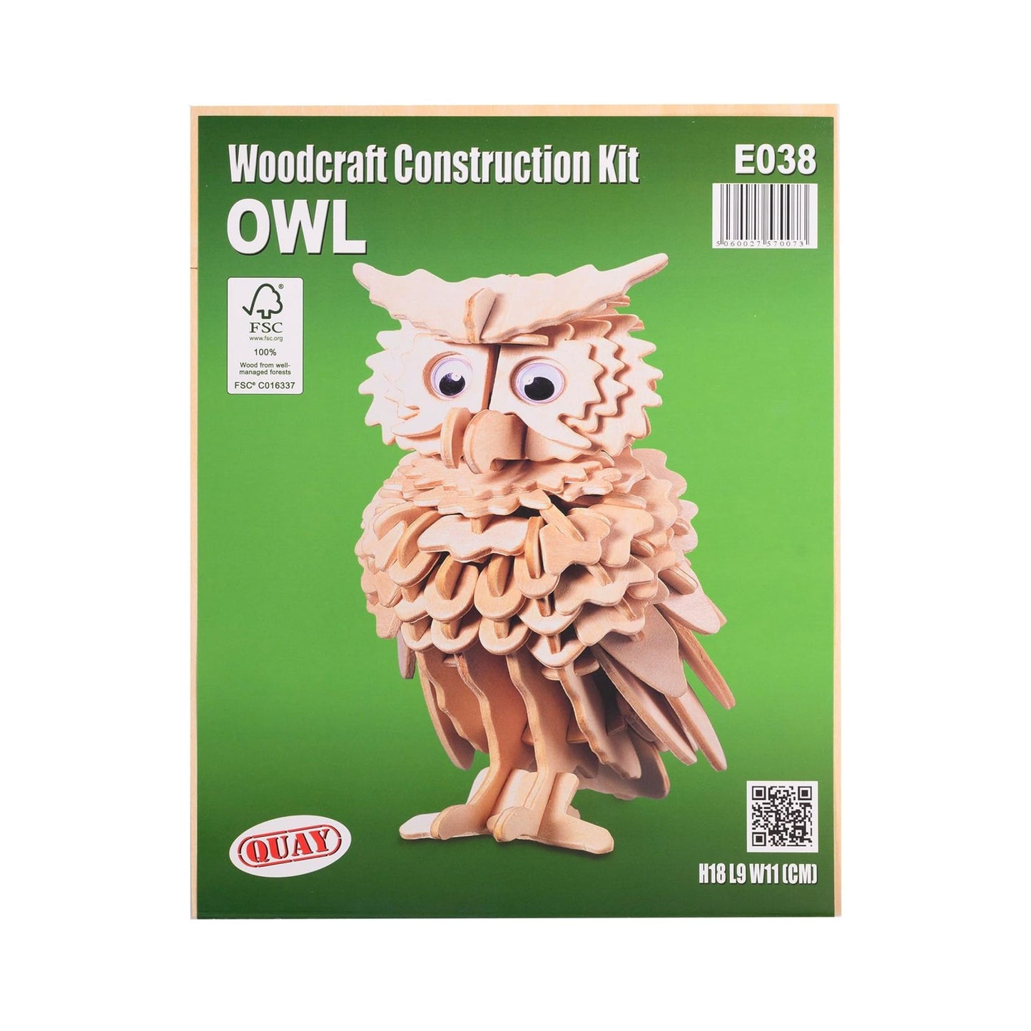 Quay Owl Woodcraft Construction Kit