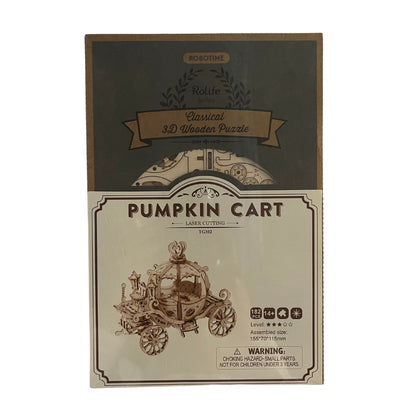 Rolife 3D Wooden Puzzle Pumpkin Cart Model