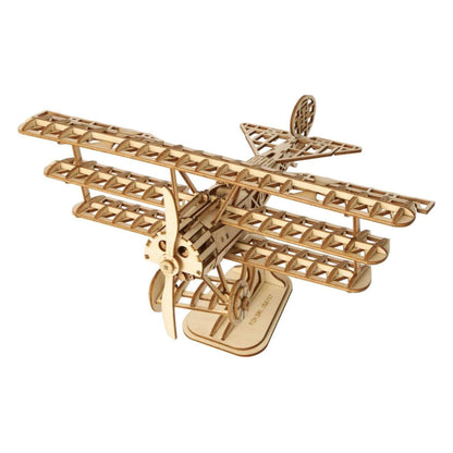 Rolife 3D wooden puzzle airplane finished model