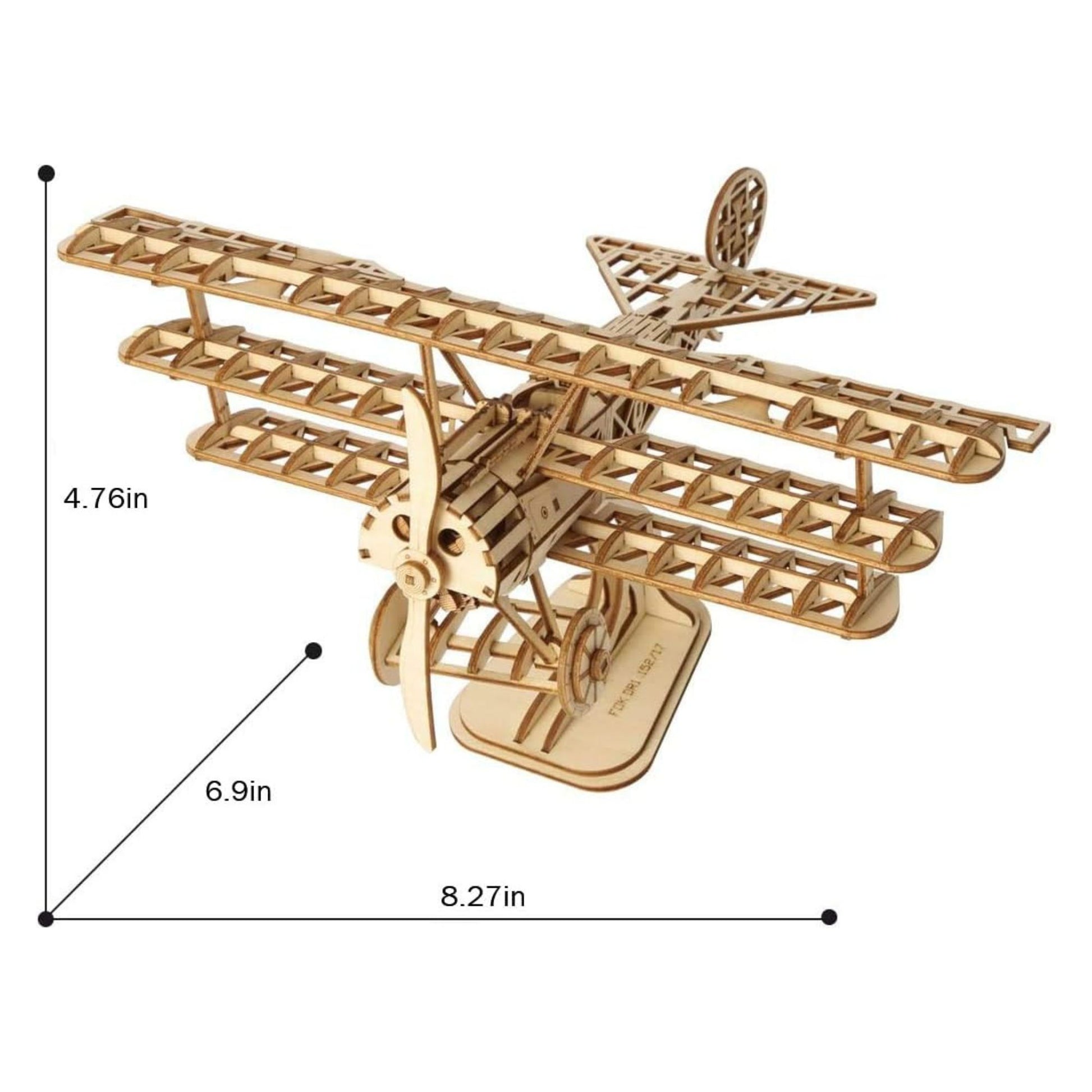 Rolife 3D wooden puzzle airplane dimensions