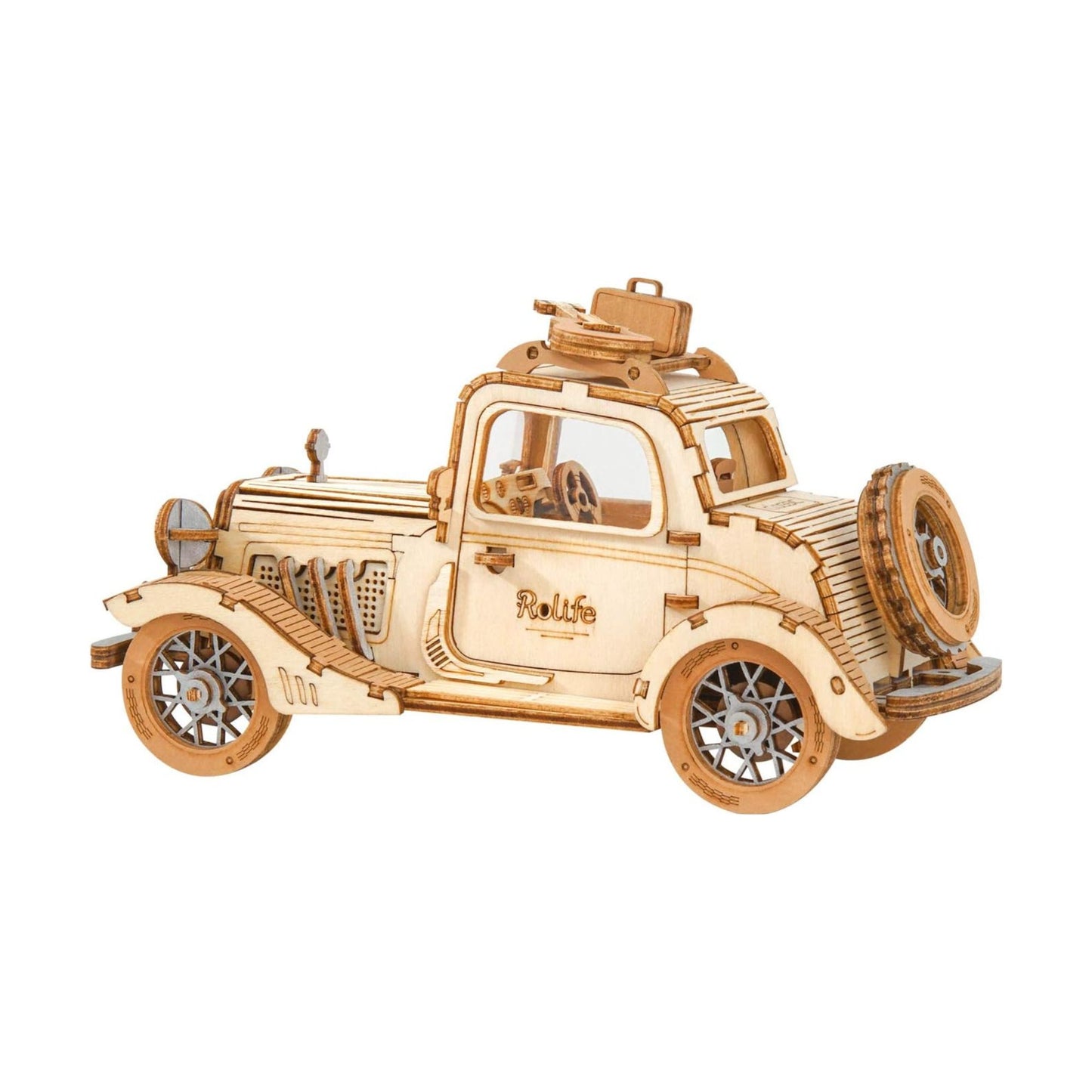 Rolife 3D wooden puzzle vintage car finished model
