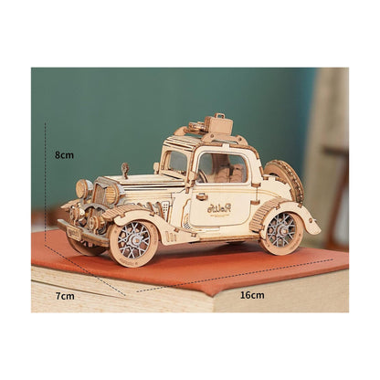Rolife 3D wooden puzzle vintage car dimensions