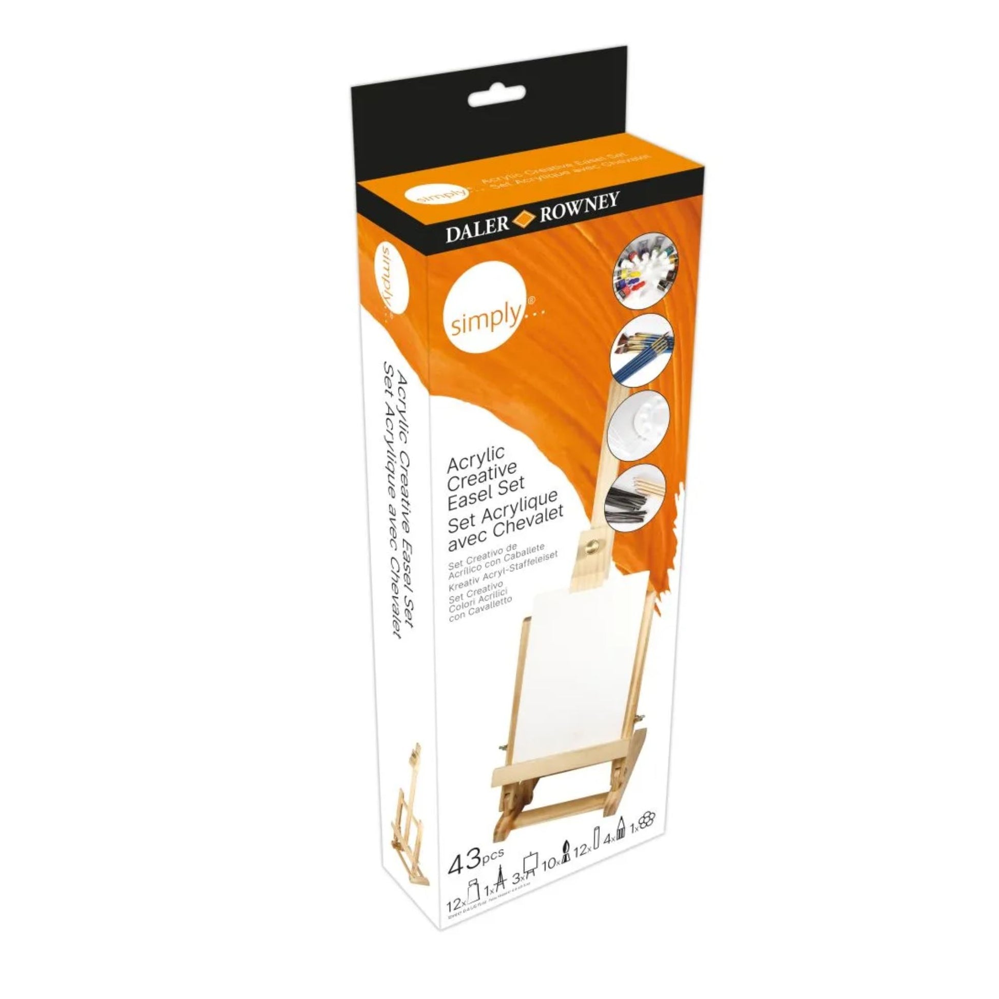 Simply acrylic paint creative easel set
