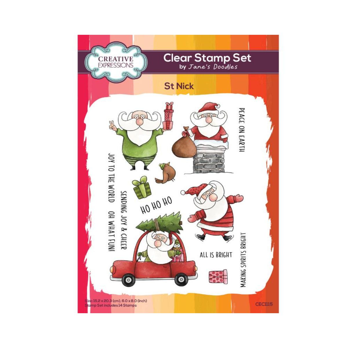Jane's Doodles St Nick Clear Stamp Set