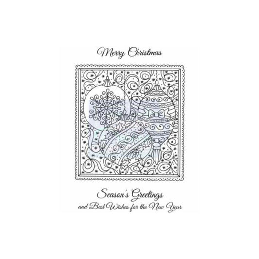 Sweet Dixie Baubles in Frame Stamp 