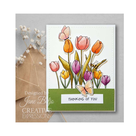 Jane's Doodles Tulip & Crocus Clear Stamp Set