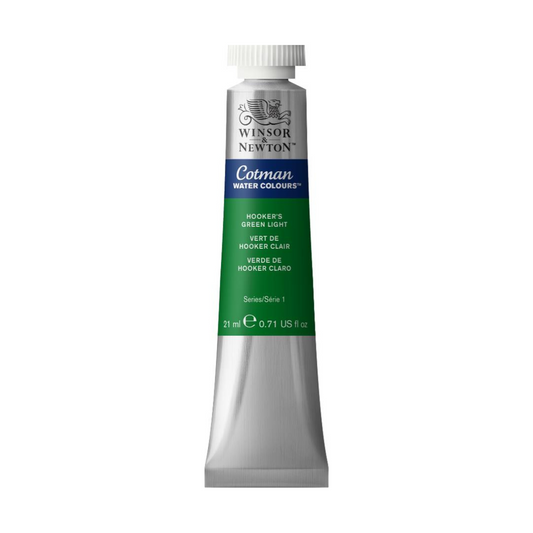 Winsor & Newton Cotman watercolour 21ml - Hookers Green Light