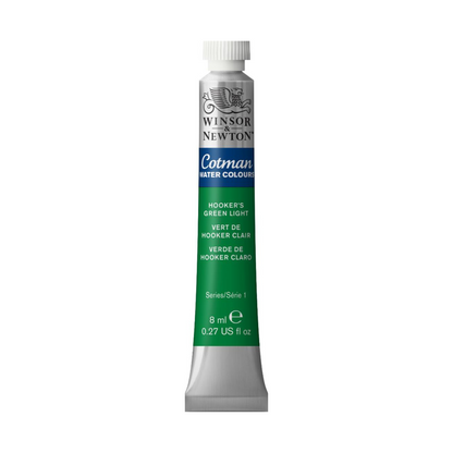 Winsor & Newton Cotman watercolour 8ml - Hookers Green Light