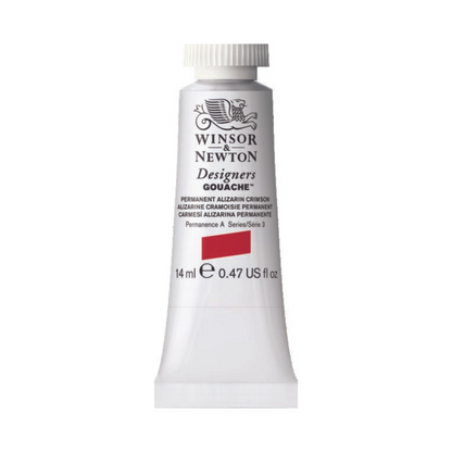 Winsor & Newton Designers Gouache 14ml - Permanent Alizarin Crimson