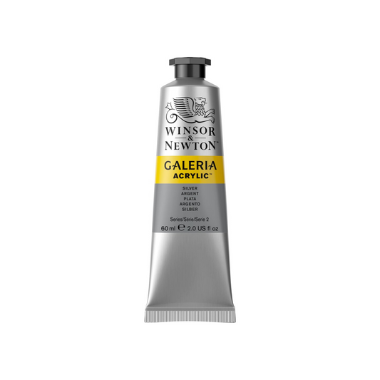 Silver Winsor & Newton Galeria acrylic 60ml