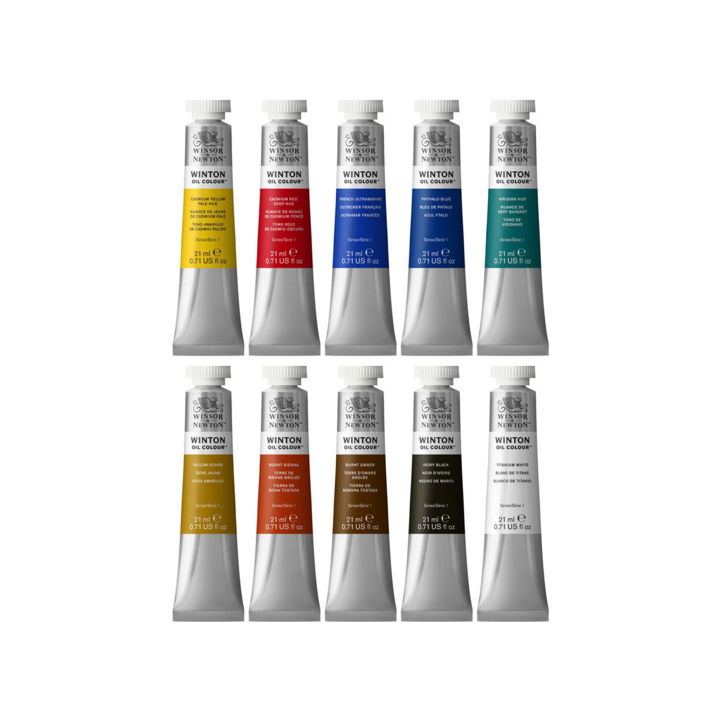 Winsor & Newton Winton Oil Paint Tube Set (10x21ml)