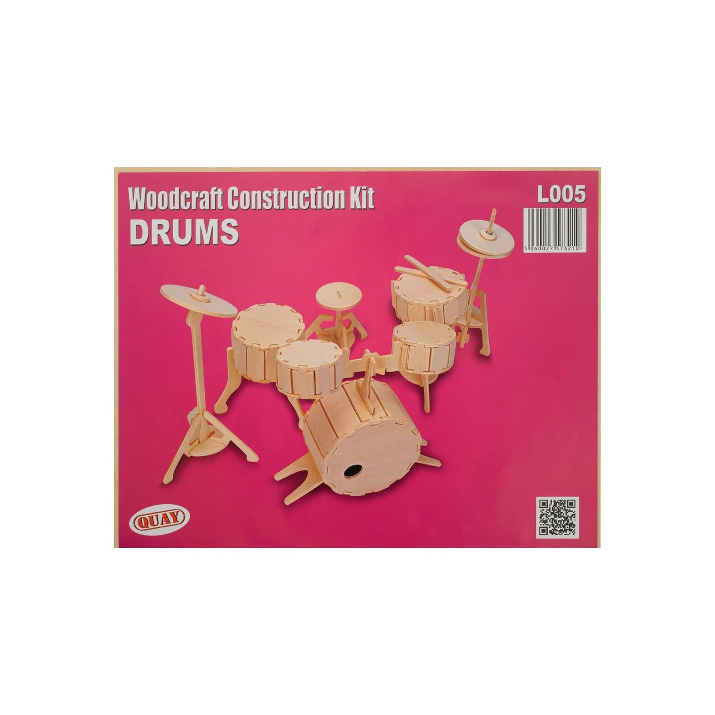Drums woodcraft construction kit from Quay.