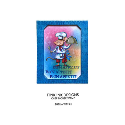 pink ink designs chef mouse sample card