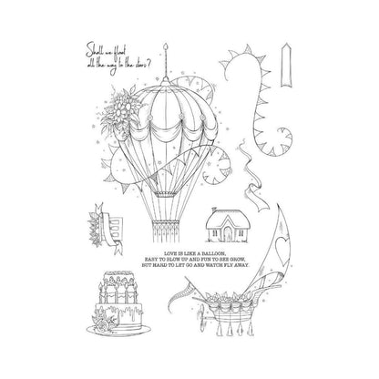 pink ink designs i saw a ship clear stamp