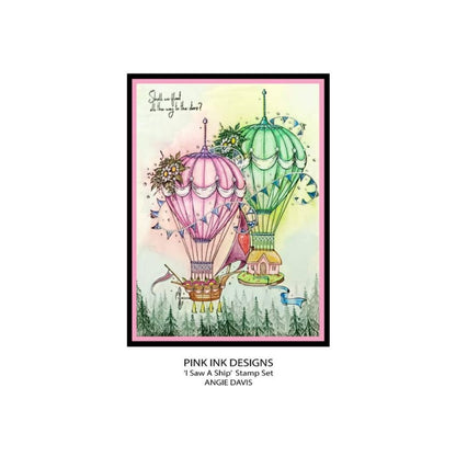 pink ink designs i saw a ship sample card