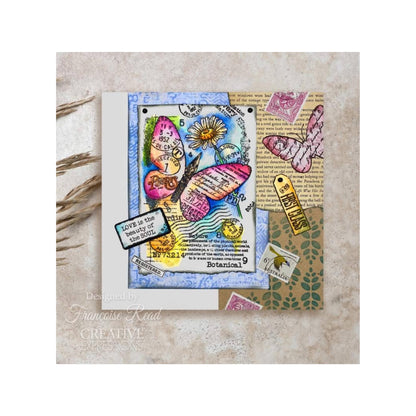 woodware paper nib butterfly sample card